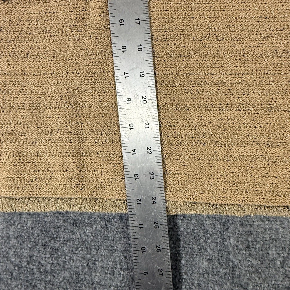 Columbia Womens 1X Tan Marled Knit Mock Neck Long Sleeve Sweater Textured Boucle